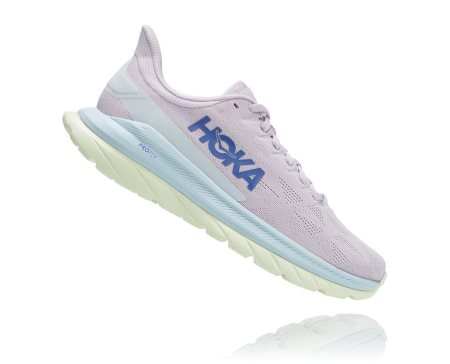 Hoka Mach 4 Ženske Tekaški Čevlji Vijolicna / Modra SI-829573V